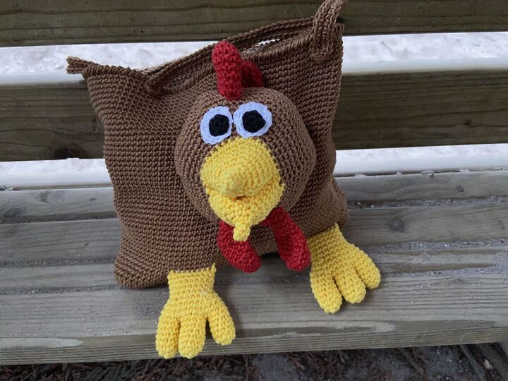 Häkelanleitung - Ostertasche "Huhn"