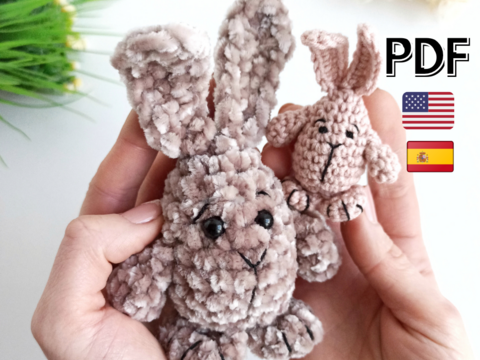 Amigurumi pattern, mini Easter bunny