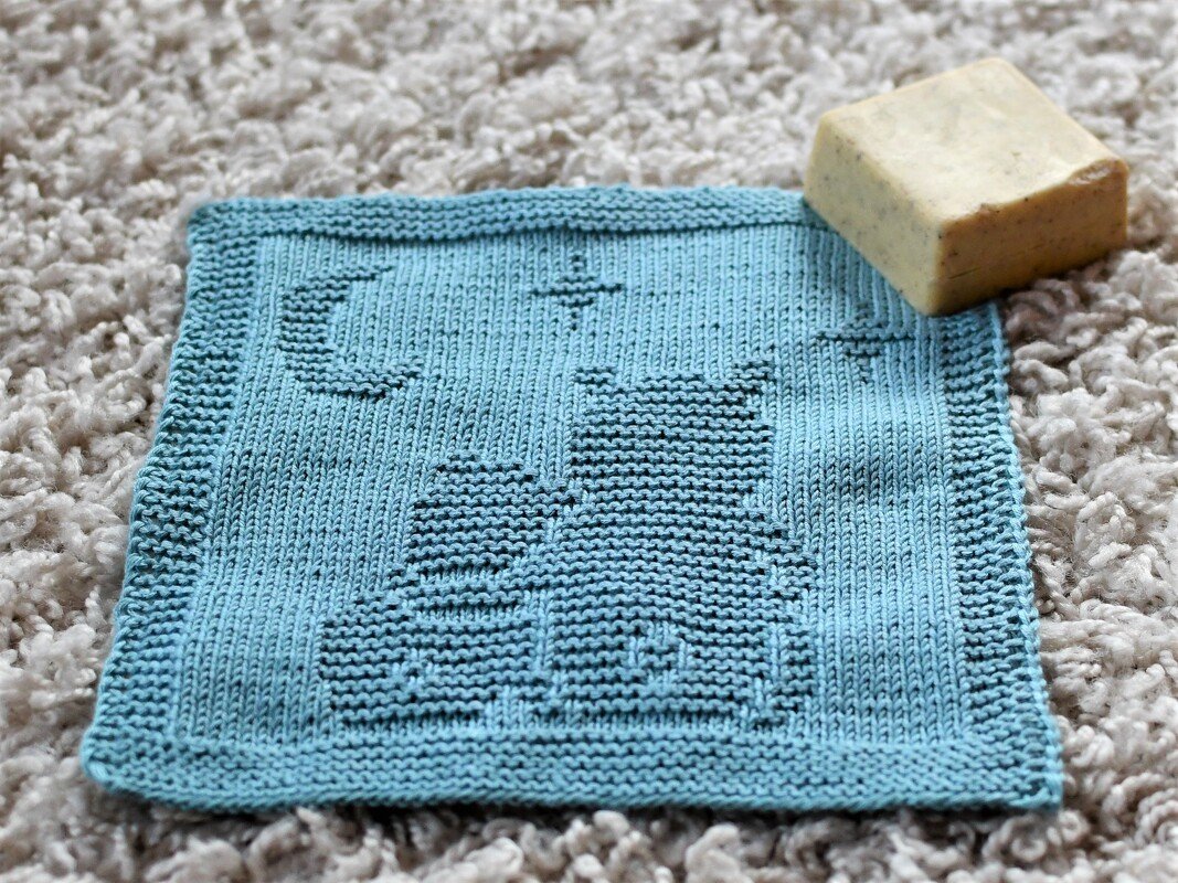 Knitting Pattern Washcloth "Cuddly Bears" - easy - Image 2