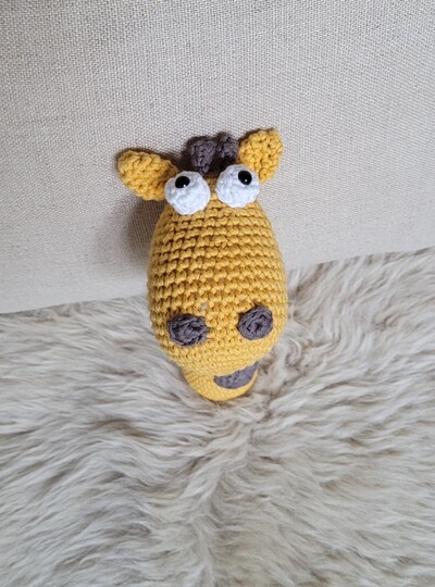 Häkelanleitung Rassel Giraffe Gloria