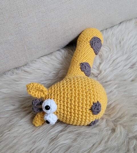 Häkelanleitung Rassel Giraffe Gloria