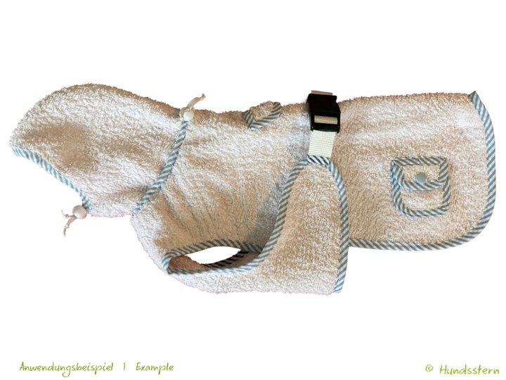 TIRIM dog coat, bathrobe, XS–XXL, sewing pattern