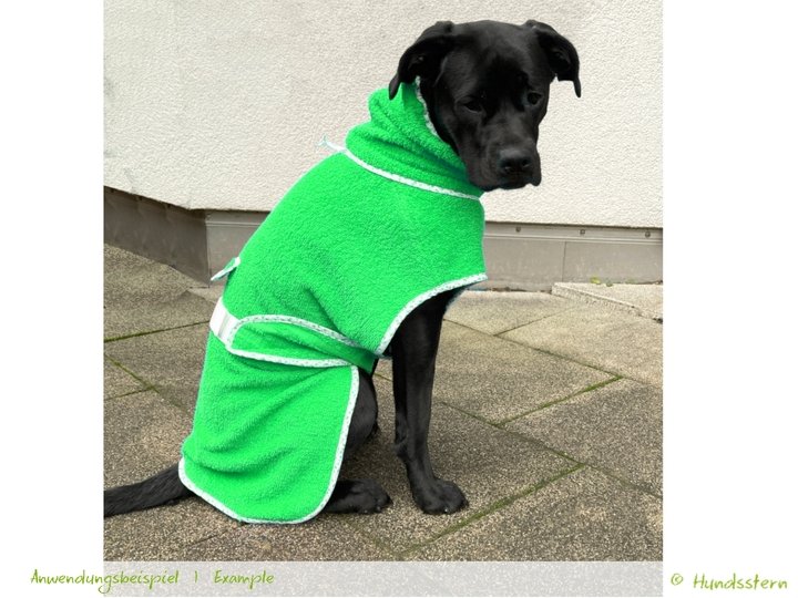 TIRIM dog coat, bathrobe, XS–XXL, sewing pattern