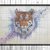 Tiger head cross stitch pattern