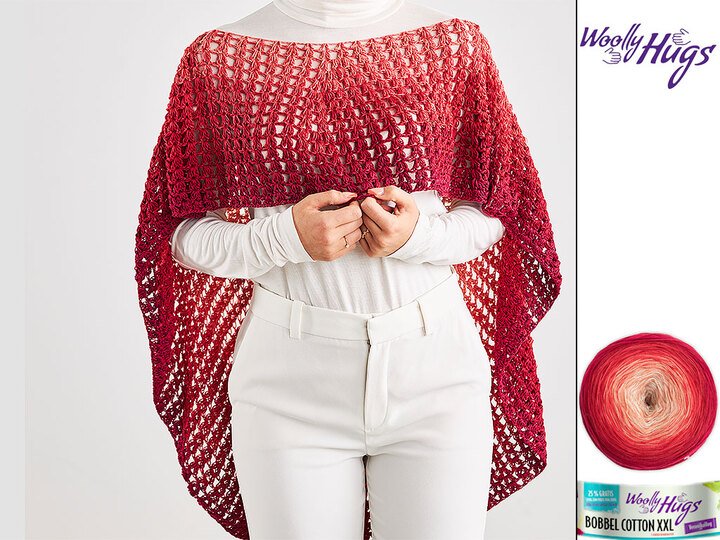 KREIS-PONCHO BÜSCHEL-MASCHE