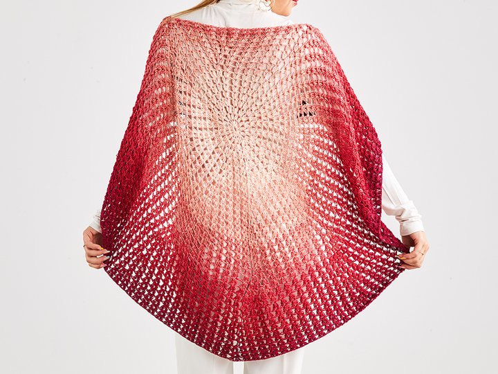 KREIS-PONCHO BÜSCHEL-MASCHE