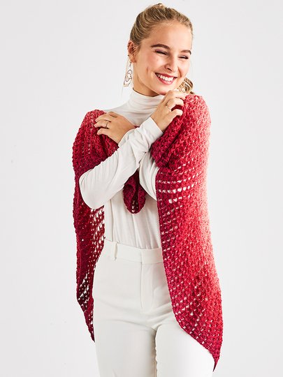 KREIS-PONCHO BÜSCHEL-MASCHE