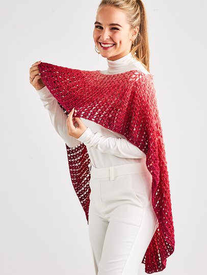 KREIS-PONCHO BÜSCHEL-MASCHE