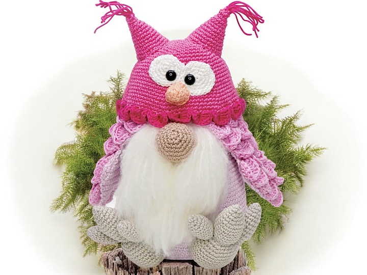 Flauschiger Eulenwichtel - Häkelanleitung