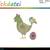 Stickdatei "Huhn mit Ei"