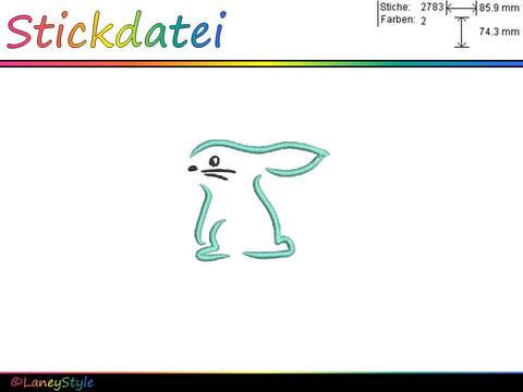 Stickdatei "Little Bunny" - kleiner Osterhase