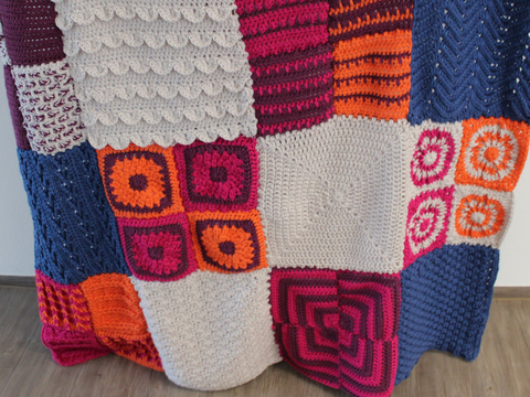 Häkelanleitung für Decke Tamura