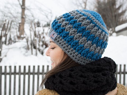 Häkelanleitung für Mütze Gumma