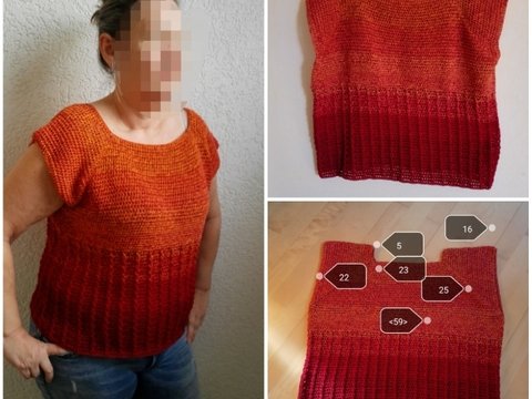 Häkelanleitung Shirt avondschemering