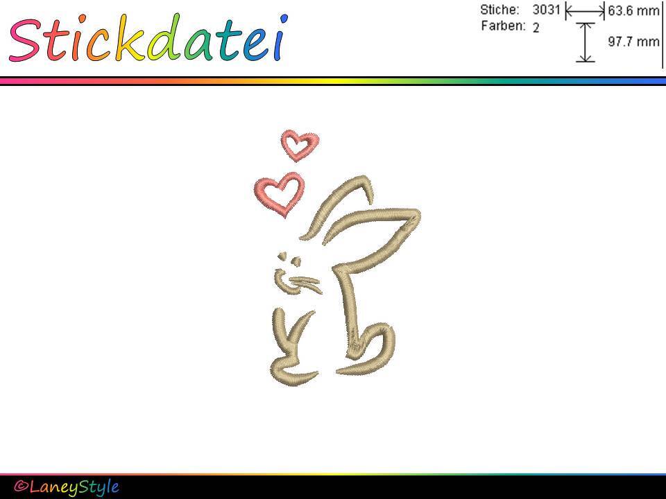 Stickdateien-SET "Hasen - Frühjahr - Ostern" - Bild 3