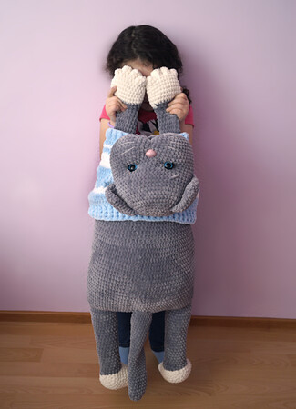 Crochet pattern Pillow Cat