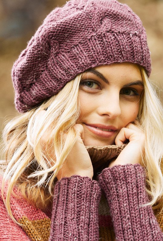 Strickanleitung: Asymmetrischer Oversize-Pulli und gezopfter Baskenmütze - Bild 2