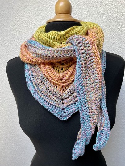 Häkelanleitung Dreieckstuch "Mel" - 2 Versionen