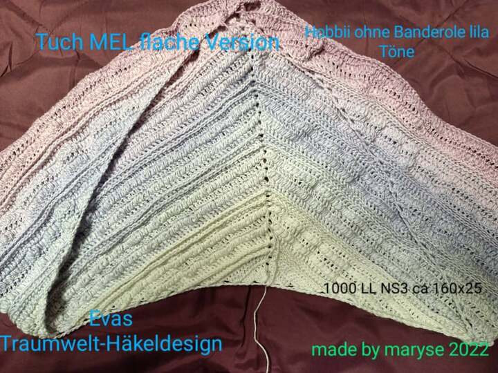 Häkelanleitung Dreieckstuch "Mel" - 2 Versionen