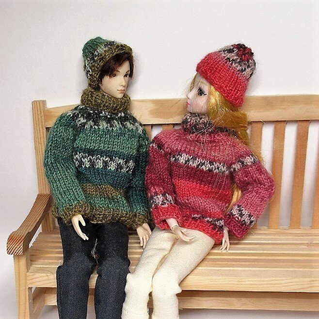 Strickanleitung: Pullover und Mütze für Modepuppen (männlich und weiblich) - Bild 9