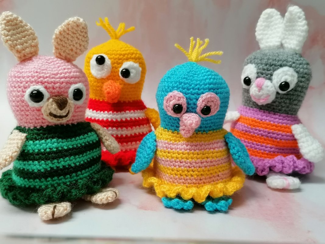 Wendetierchen Hase – Küken, Häkelanleitung; 1 Anleitung – 3 Möglichkeiten - Bild 3