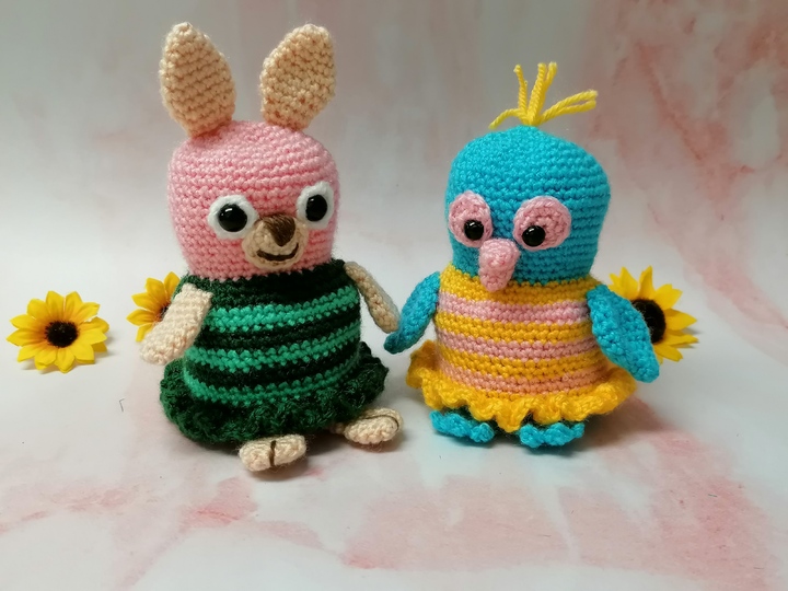 Wendetierchen Hase – Küken, Häkelanleitung; 1 Anleitung – 3 Möglichkeiten