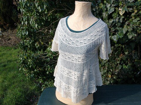 Anleitung gestrickte Wellen Tunika