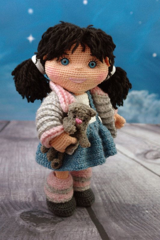 Crochet pattern Masha the doll