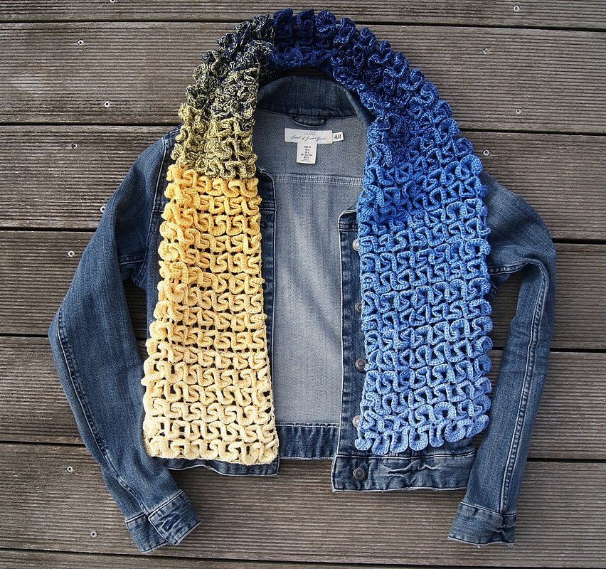 Häkelschal ATLANTIK (18 x 133 cm) - Bild 2