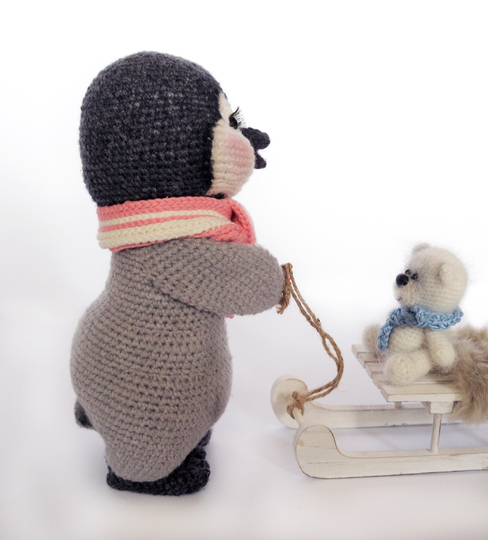 Häkelanleitung das Pinguin Mädchen