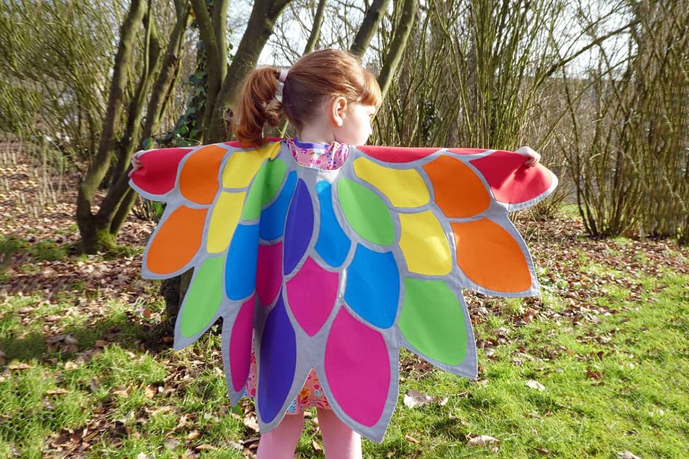 Eulenkostüm mit Umhang und Maske (Nähanleitung und Schnittmuster) - Bild 7