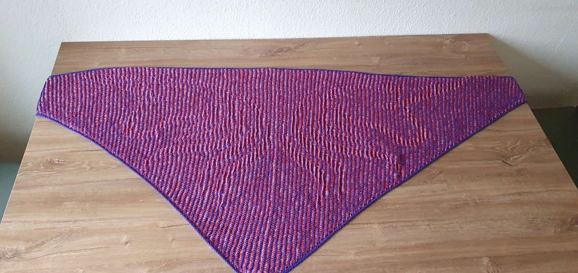 Einhorn, Schattenstricken, Illusionsstricken, Motivtuch