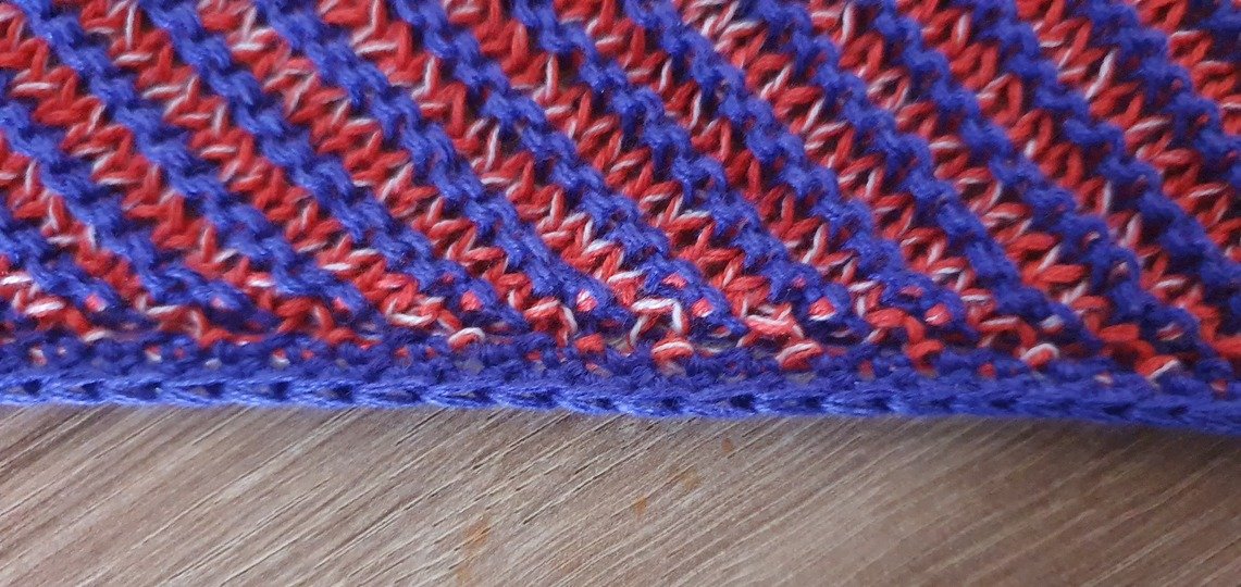 Einhorn, Schattenstricken, Illusionsstricken, Motivtuch