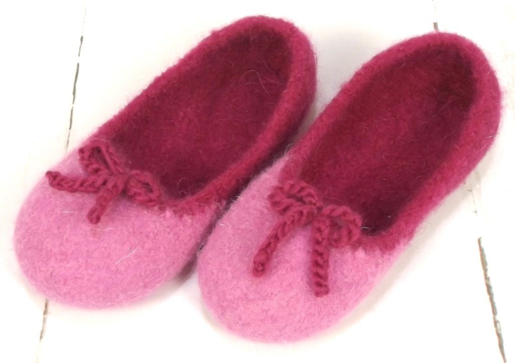 Strickanleitung Filzschuhe "Ballerina" - Bild 2