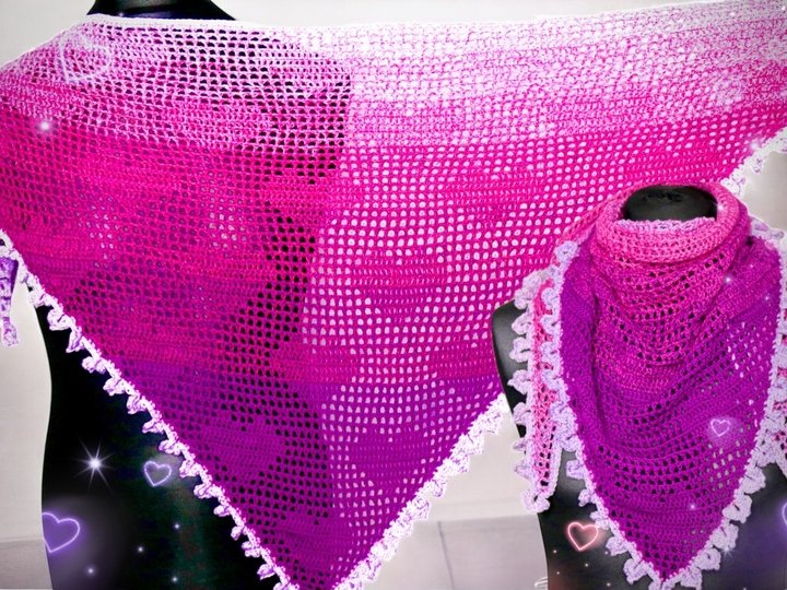 Tuch Love is Love - Häkelanleitung