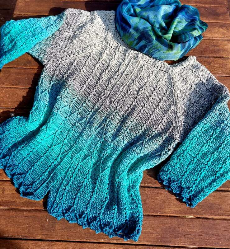 "Salima" - Jacke oder Mantel - Häkelanleitung für jede Größe ab 34