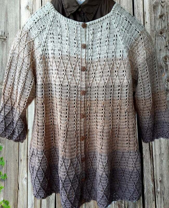 "Salima" - Jacke oder Mantel - Häkelanleitung für jede Größe ab 34 - Bild 6