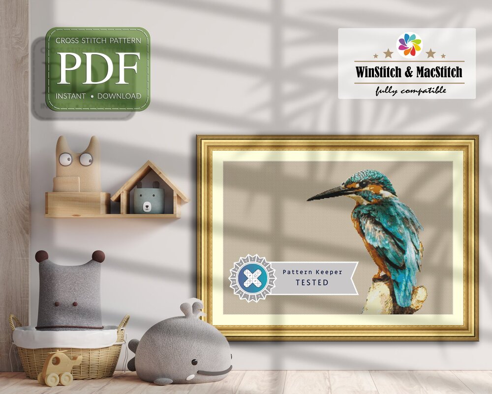 Kingfisher > Cross Stitch Pattern - Image 10