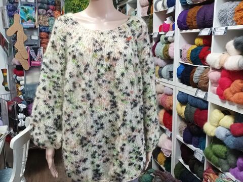 Anleitung Pullover Easy, rund von oben ohne Nähte  Onesize  36-48