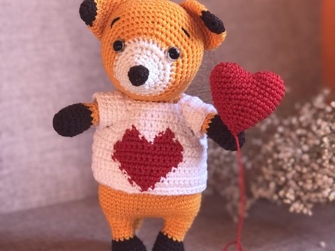 Häkelanleitung Kleidung für Puppen, Herz