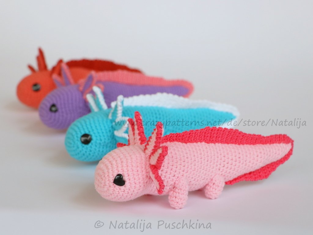 Amigurumi Axolotl - Crochet Pattern