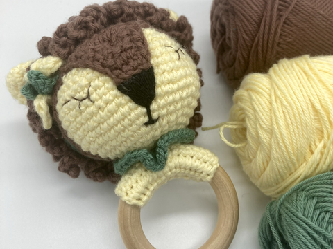 Häkelanleitung für Greifling Löwe „Aslan“