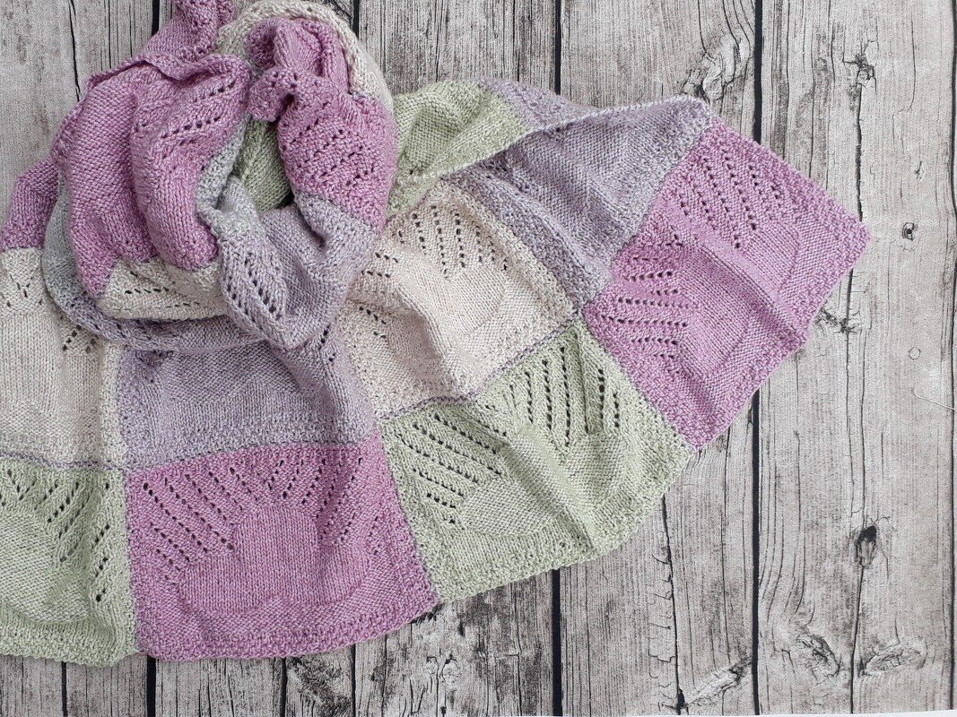 Knitting pattern baby blanket "cloud"