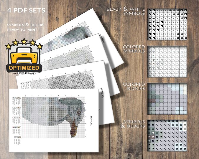 Seagull > Cross Stitch Pattern PDF