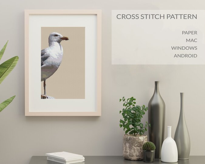 Seagull > Cross Stitch Pattern PDF