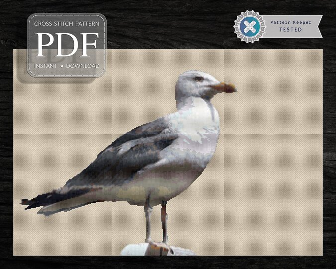 Seagull > Cross Stitch Pattern PDF