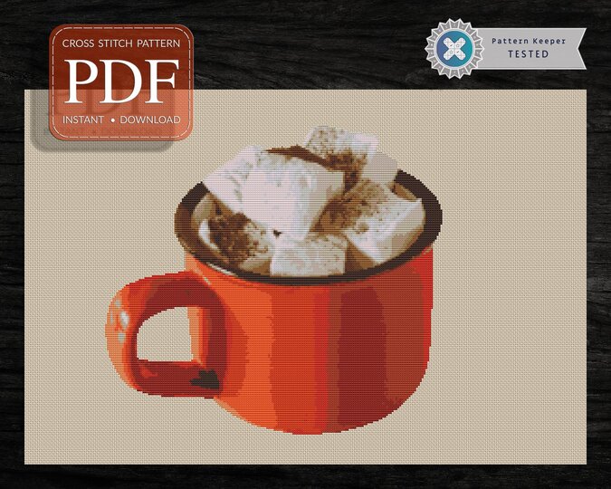 Marshmallows > Cross Stitch Pattern PDF