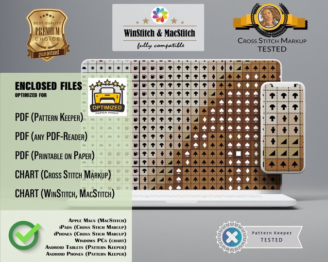 Marshmallows > Cross Stitch Pattern PDF