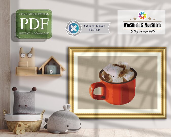 Marshmallows > Cross Stitch Pattern PDF
