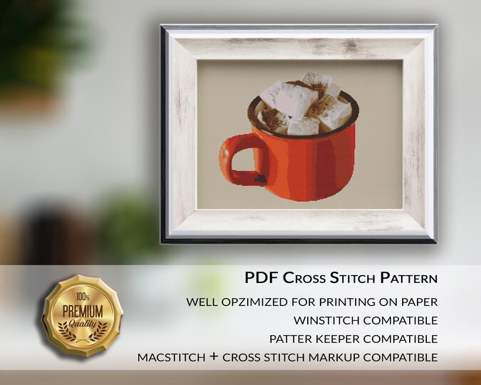 Marshmallows > Cross Stitch Pattern PDF